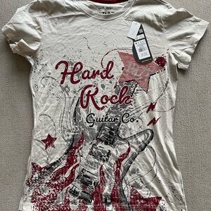 Target Cream and Red Graphic Tee